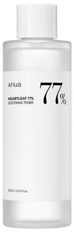 Anua Heartleaf 77+ Hyaluron Soothing Toneris raminamasis veido tonikas, 250 ml