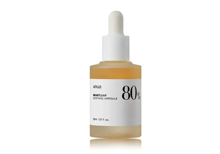 Anua Heartleaf 80% Moisture Soothing Ampoule Raminamasis serumas, 30 ml