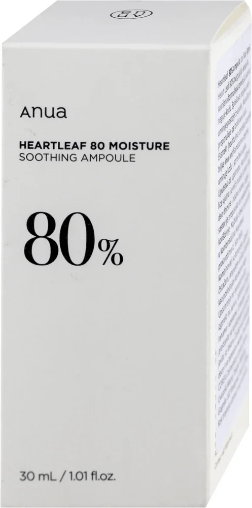 Anua Heartleaf 80% Moisture Soothing Ampoule Raminamasis serumas, 30 ml