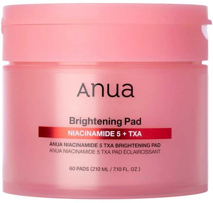 Anua Niacinamide 5 + TXA Brightening Pad niacinamido veido pagalvėlės, 210 ml