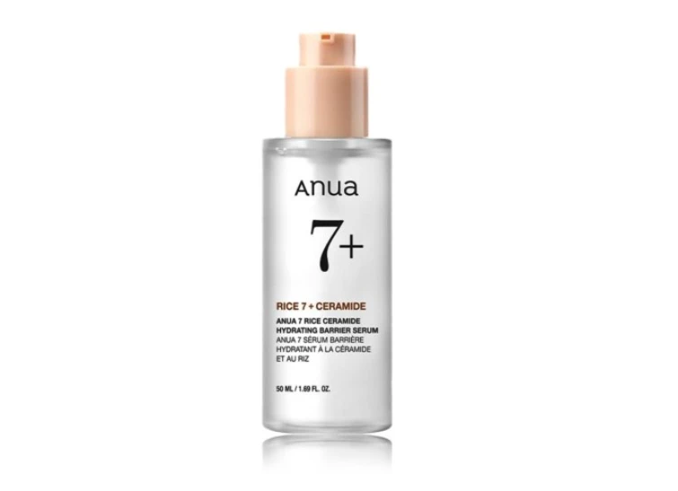 Anua 7 Rice Ceramide Hydrating Barrier Serum Veido serumas su ryžių ekstraktu, 50 ml