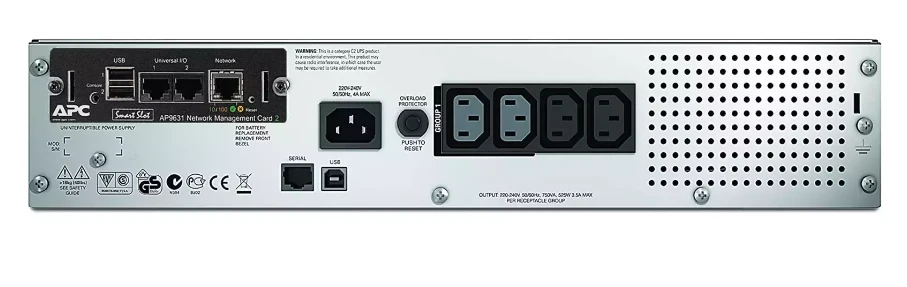 APC SMART-UPS 750VA LCD RM 2U 230V SU TINKLO KORTELĖ