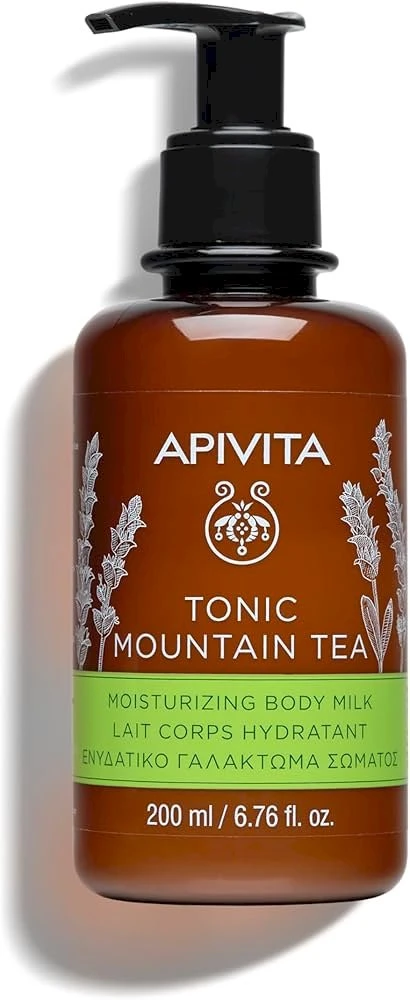 "Apivita" drėkinamasis kūno pienelis "Tonikas Mountain Tea" 200ml