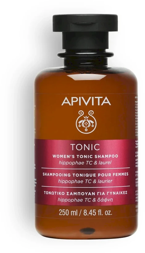 "Apivita" moteriškas tonizuojantis šampūnas su Hipophae Tc ir Laurel 500ml