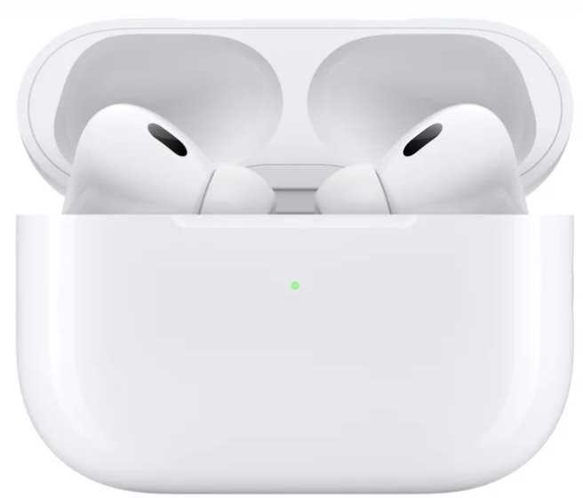 Ausinės Apple AirPods Pro (2 kartos) su "MagSafe" dėklu (USB-C), baltos spalvos