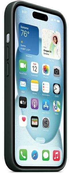 iPhone 15 Plus FineWoven Case with MagSafe - Evergreen