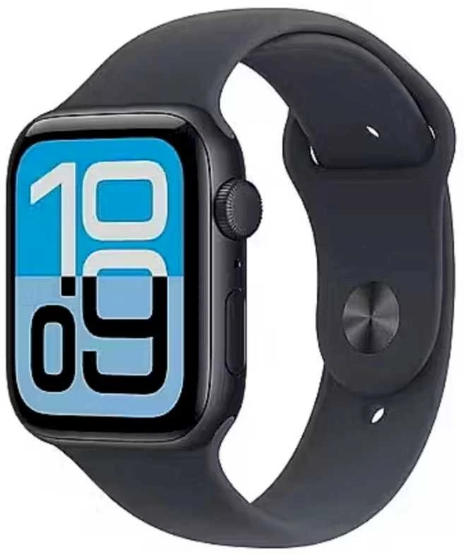 Išmanusis laikrodis „Apple Watch SE 3 GPS“, 40 mm, aliuminio korpusas su vidurnakčio spalvos sportiniu dirželiu – M/L
