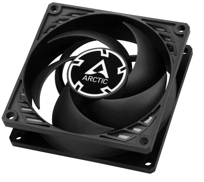 ARCTIC P8 PWM PST CO Kompiuterio korpusui Ventiliatorius 8 cm Juoda