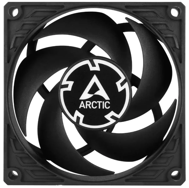 ARCTIC P8 PWM PST CO Kompiuterio korpusui Ventiliatorius 8 cm Juoda