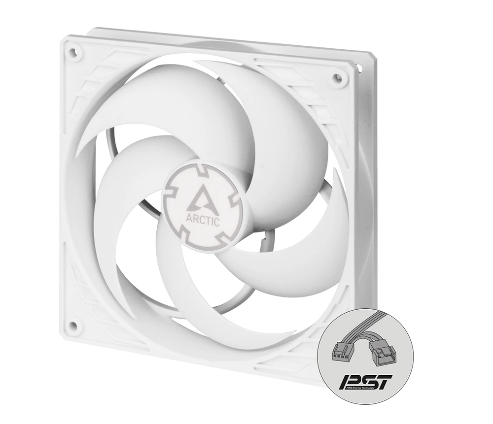 ARCTIC P14 PWM PST korpuso ventiliatorius, 4-pin, 140mm, baltas