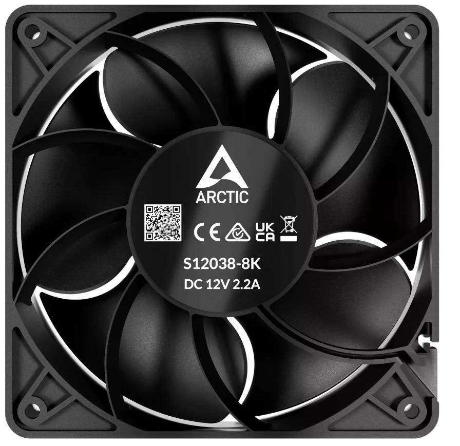 ARCTIC S12038-4K serverio ventiliatoriai, 4-pin, 40mm, 3 vnt.