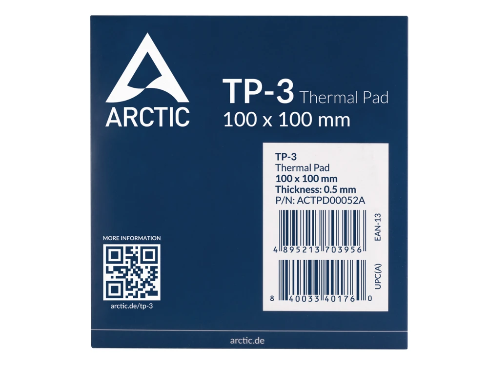 Termo padas ARCTIC TP-3 100x100x0,5mm