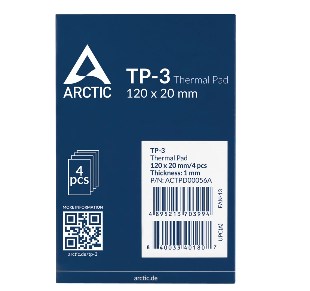 Termo padėklas ARCTIC TP-3 120x20x1.0mm, 4 vnt.