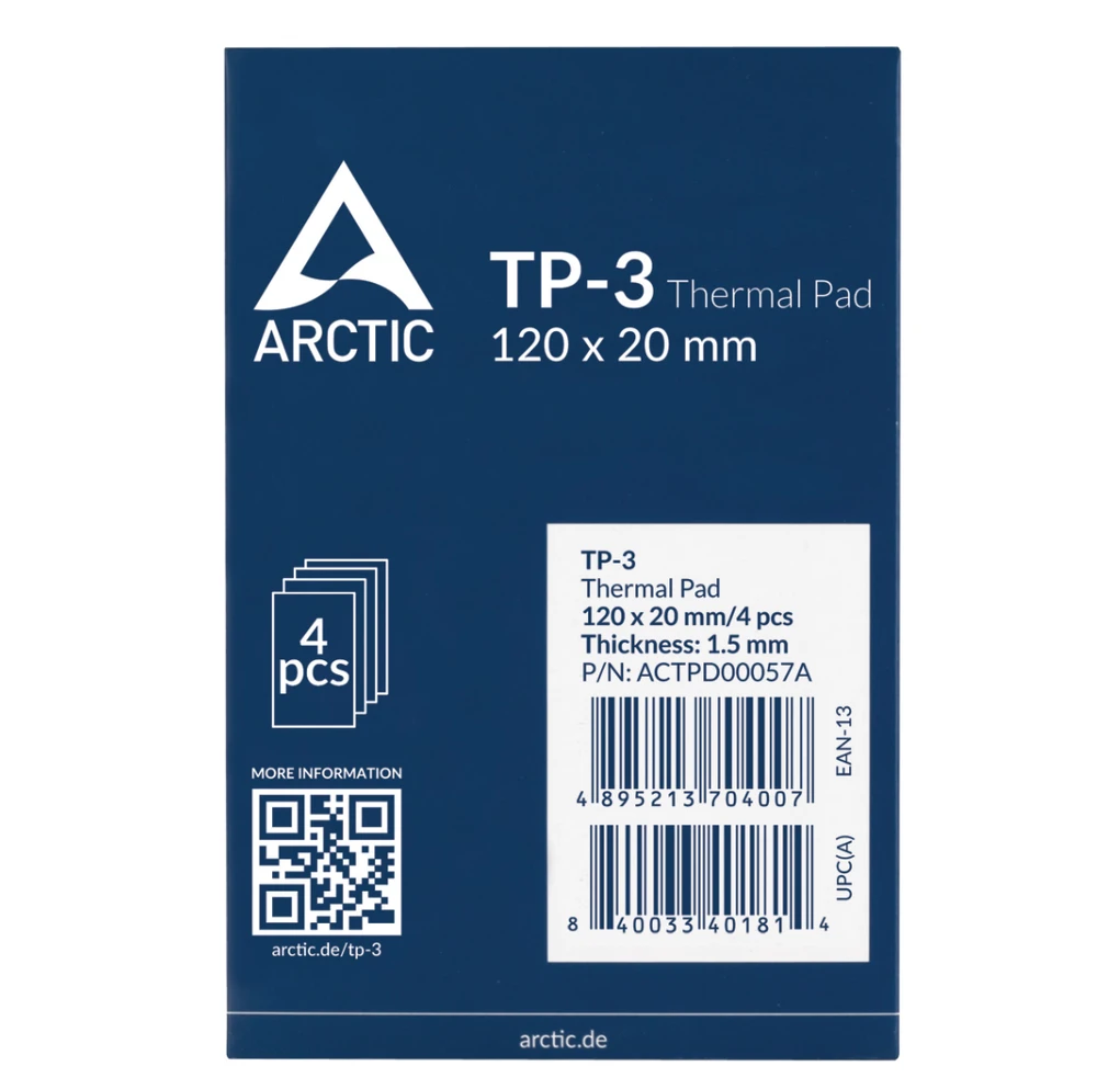 Termo padėklas ARCTIC TP-3 120x20x1.5mm, 4 vnt.