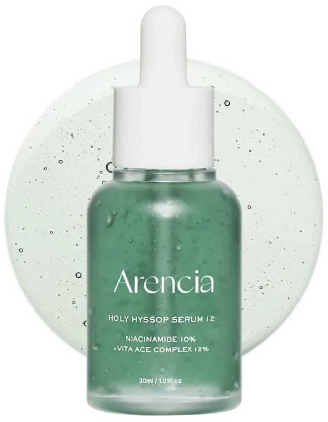 Arencia Holy Hyssop Serum 12 Skin Serum spindesio suteikiantis ir raminantis serumas veidui, 30 ml