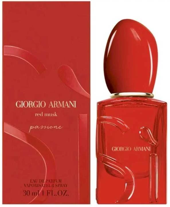 Giorgio Armani Sì Passione Raudona Musk EDP parfumuotas vanduo moterims, 30 ml