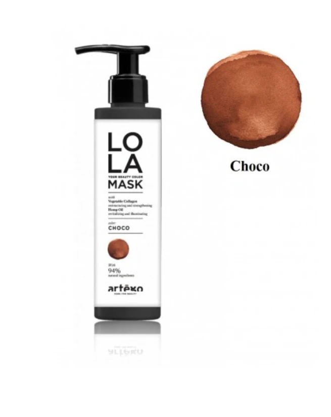 Artègo Lola Your Beauty spalvota plaukų kaukė su šokolado skoniu, 200 ml