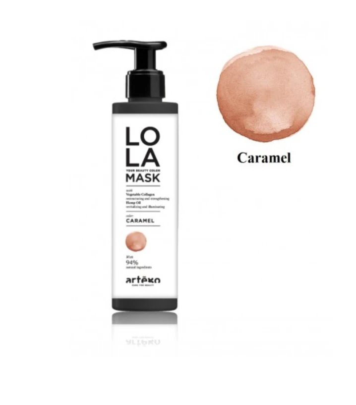 Artègo Lola Your Beauty Colour Mask Caramel plaukų kaukė, 200 ml