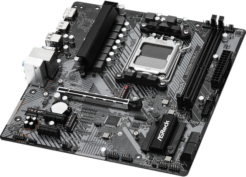 ASRock | B650M-H/M.2+ | Procesorių šeima AMD | Procesoriaus lizdas AM5 | DDR5 | Palaikomos standžiojo disko sąsajos SATA, M.2 | SATA jungčių skaičius 4