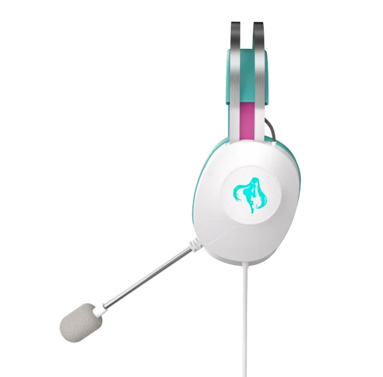Ausinės Asus TUF Gaming H1 Gen II Hatsune Miku Edition balta