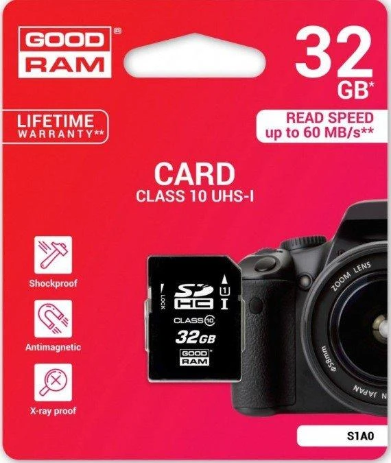 Atminties kortelė GOODRAM SDHC 32GB 10 klasės UHS