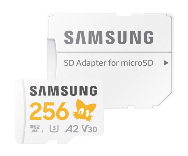 Atminties kortelė Žemėlapis Samsung Pro Plus Sonic The Hedgehog Micro SDXC 256 GB 10 klasės UHS-I/U3 A2 V30 (MB-MD256SA/LC1)