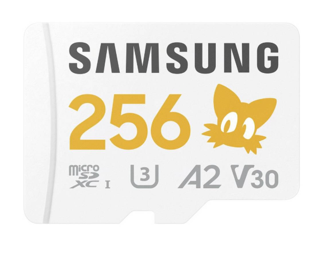 Atminties kortelė Žemėlapis Samsung Pro Plus Sonic The Hedgehog Micro SDXC 256 GB 10 klasės UHS-I/U3 A2 V30 (MB-MD256SA/LC1)