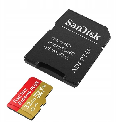 Atminties kortelė SanDisk Micro SDHC 100MB A1 32GB Extreme Plus SDSQXBG-032G-GN6MA