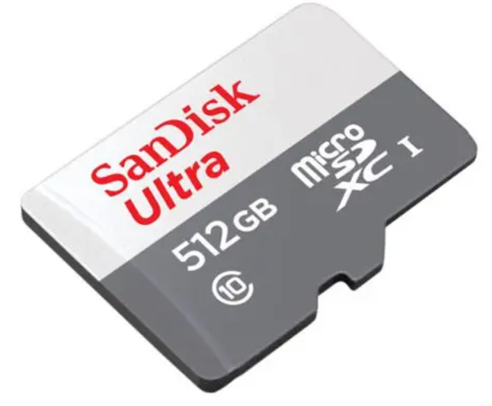 Atminties kortelė SanDisk Ultra Micro SDXC UHS-I Class 10, 512 GB, be adapterio