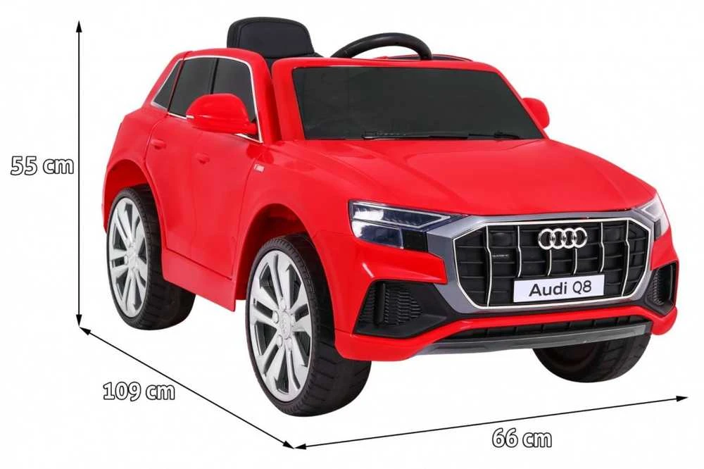 Ramiz Elektrinė mašina vaikams Audi Q8 LIFT raudonos spalvos