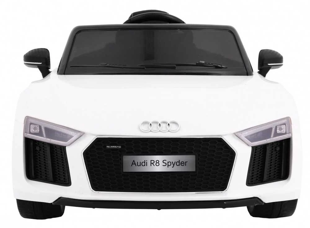 Ramiz Elektromobilis Audi R8 Spyder, baltas