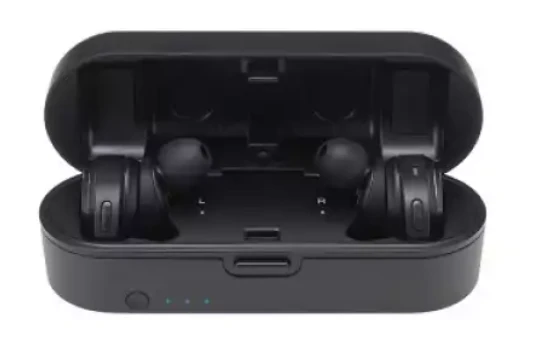 Audio-Technica ATH-CKR7TWBK belaidės TWS ausinės, Juodos spalvos