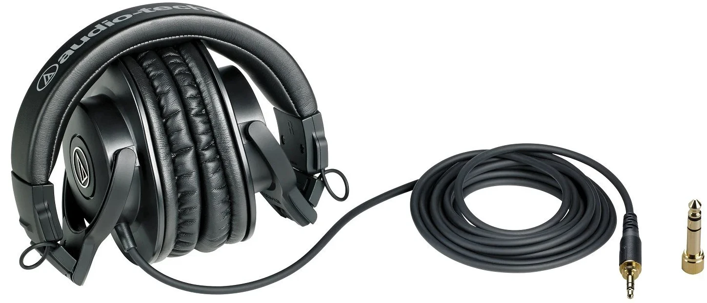 Profesionalios Monitorinės ausinės Audio-Technica ATH-M30X, Juodos