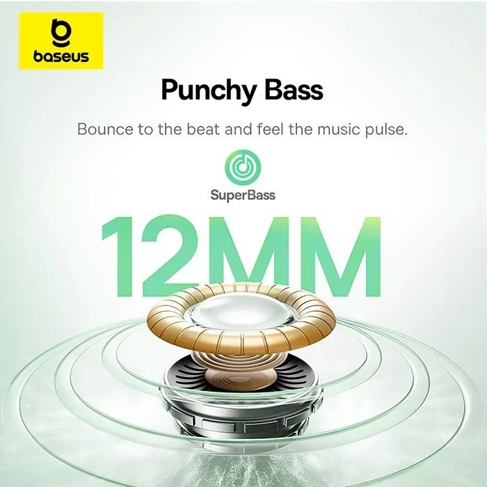 Ausinės Baseus Bass BF1 NC In-Ear True Belaidės Earphones Galaxy Mėlyna