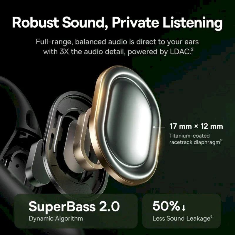 Ausinės Baseus Bass BF1 Pro Eli Sport 2 True Belaidės Earphones Cosmic Juodas