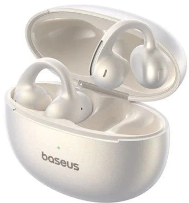 Ausinės su klipsem Baseus Bowie MC1 Pro OWS Bluetooth 6.0 - balta