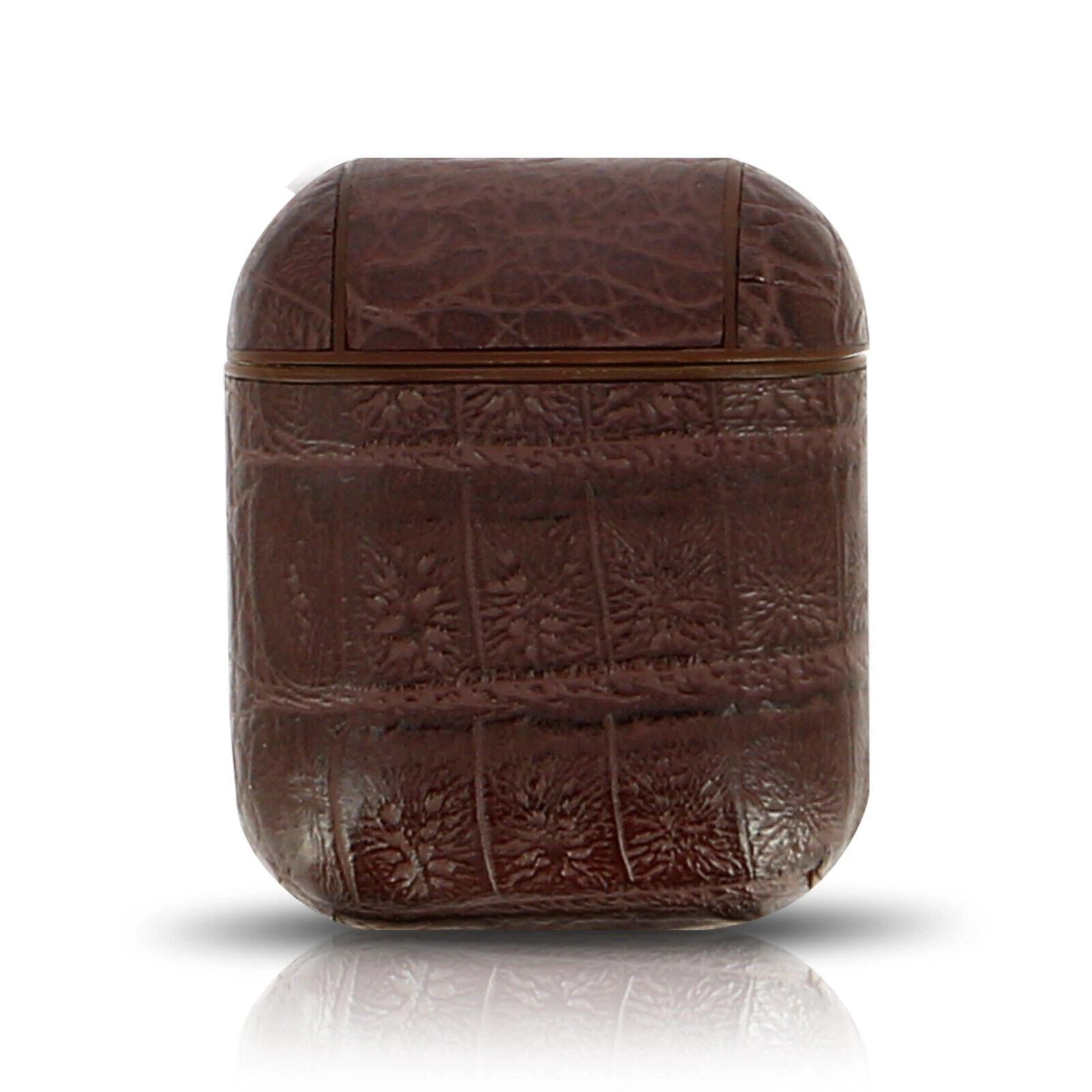 Dėklas Devia Devia Lux Series Eco Leather Look magnetinis karabinas, skirtas Apple AirPods 1st Generation ausinėms