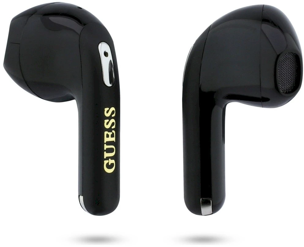 Belaidės ausinės Guess TWS GUTWSA15HETK (Small Round Script Print) juodas