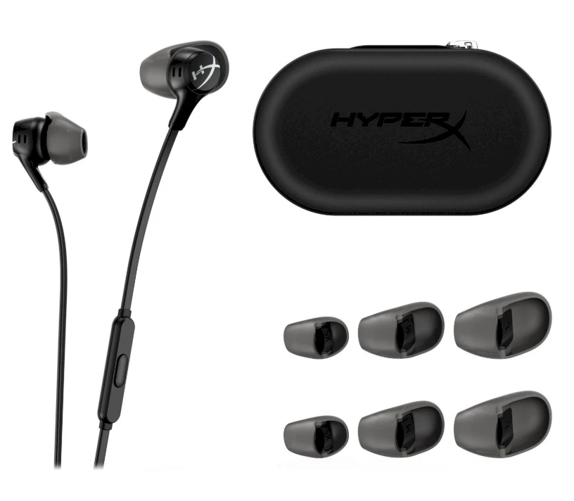 HyperX Cloud Earbuds II žaidimų ausinės, Juodos