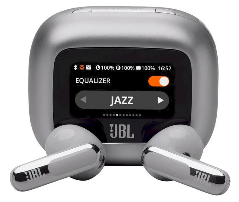 JBL Live Flex 3 TWS ausinės, Sidabrinės