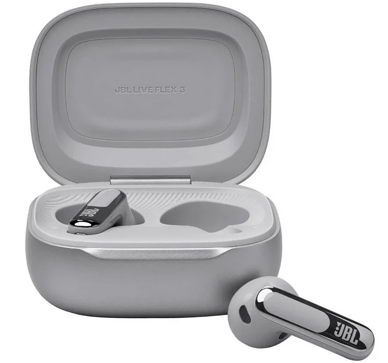 JBL Live Flex 3 TWS ausinės, Sidabrinės
