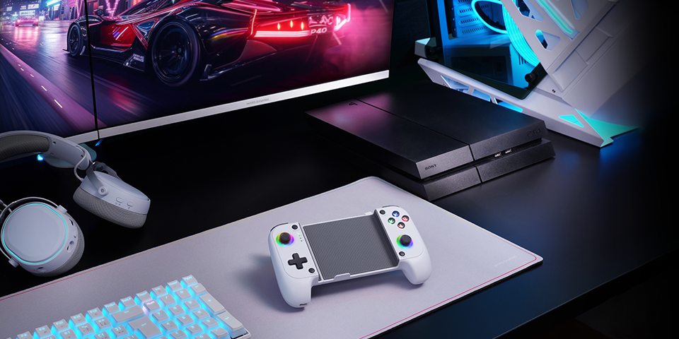„Mars Gaming MGPXW 2in1“ žaidimų pultas telefonui su 6,8 colio „Bluetooth“ / USB ryšiu (PS4, PS3, Android, iOS)