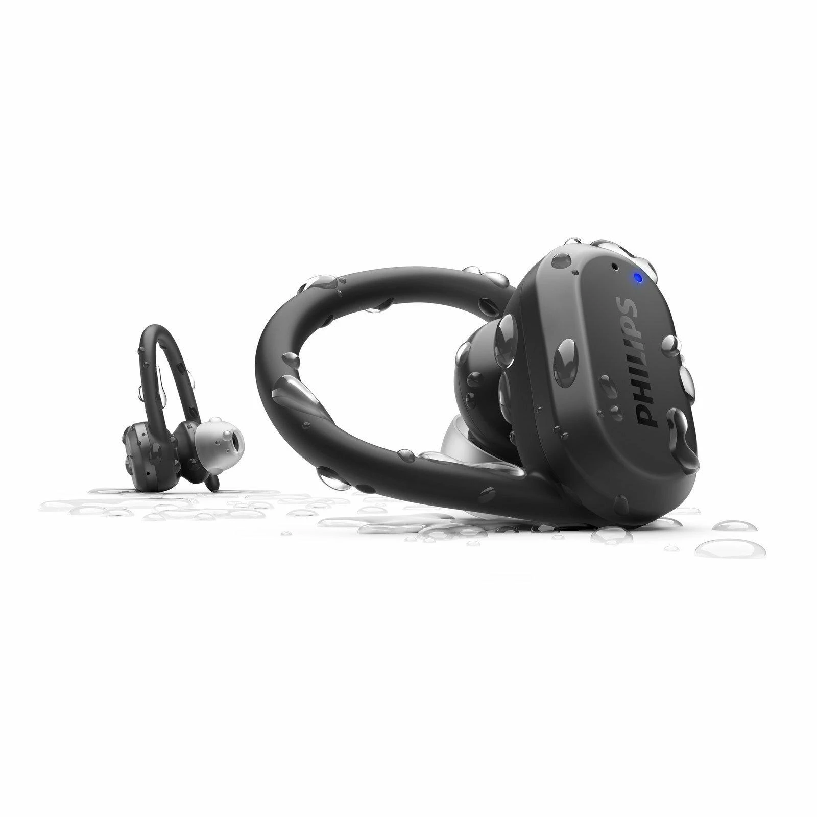 Belaidės sportinės ausinės Philips TAA7306BK/00, Juodos