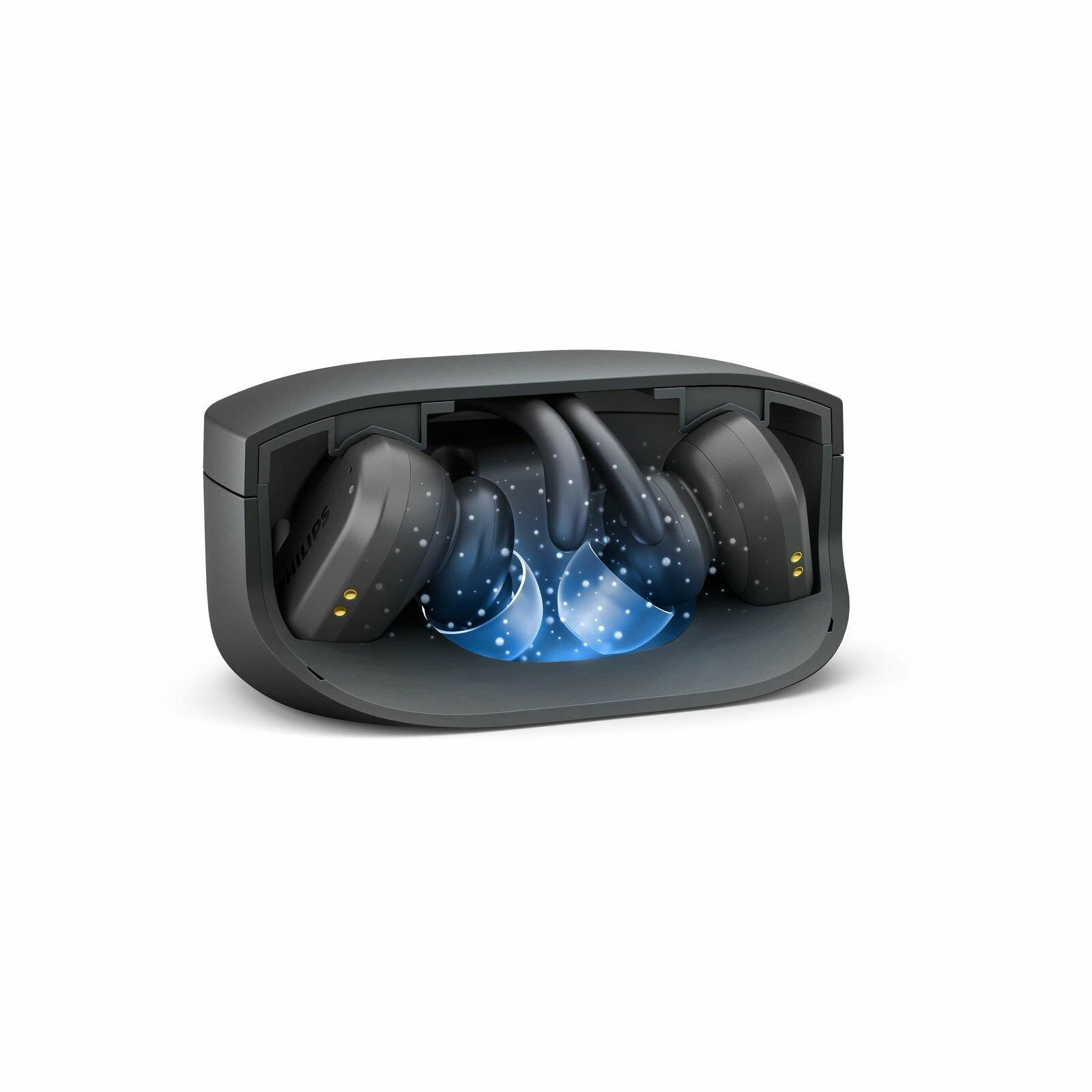 Belaidės sportinės ausinės Philips TAA7306BK/00, Juodos