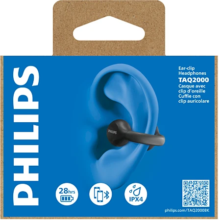 Belaidės ausinės Philips TAQ2000BK Juodos