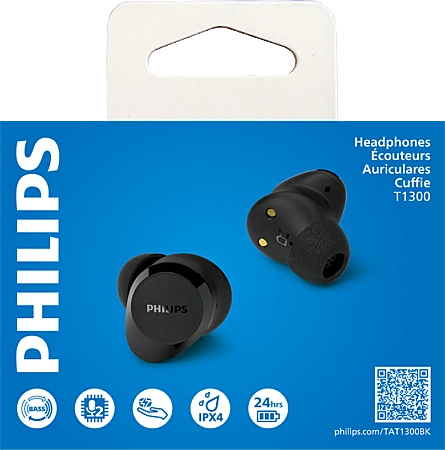 EARPHONES WIRELESS TAT1300BK PHILIPS