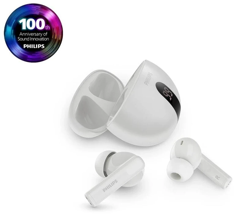 Philips TAT2520WT/00 Ausinės be mikrofono ir ausinės su mikrofonu Laisvų rankų įranga Bevielis Įkišamos į ausį Skambučiai / muzika Bluetooth Balta