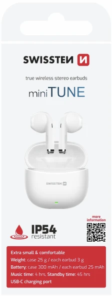 Ausinės Swissten TWS Mini TUNE Bluetooth Stereo Earbuds su mikrofonu Rožinė