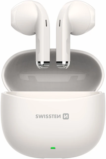 Swissten TWS Mini TUNE belaidės stereo ausinės su mikrofonu, smėlio spalvos