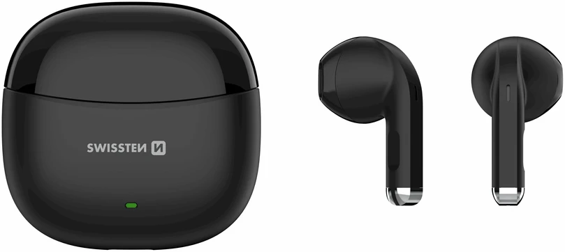 Swissten TWS Mini TUNE belaidės stereo ausinės su mikrofonu, juodos